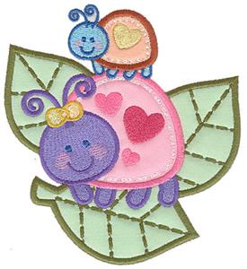 Bugs on Leaves Applique