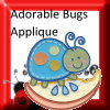 Adorable Bugs Applique Design Pack