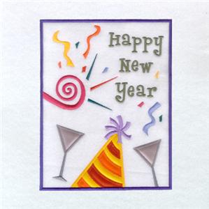 New Year Flag Applique