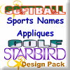 Sports Names Appliques Design Pack