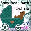Baby Bed, Bath and Bibs Design Pack