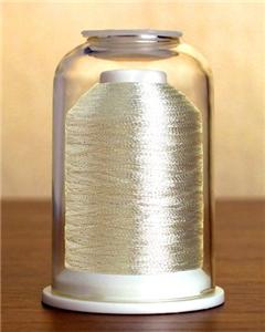 Pure White Hemingworth 1000 m Embroidery Thread Color Set 