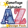 Camouflage Alphabet Design Pack