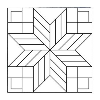 Kaleidoscope Star Features Paper Template (11 3/4 x 11 3/4)