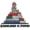 Knowledge is Power - Worm on Books