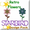 Retro Flowers Design Pack