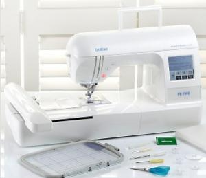Brother® PE-700II sewing machine.