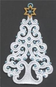Freestanding Lace Tree Ornament
