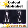 Cutout Alphabet Design Pack