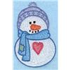 Snowman with heart small