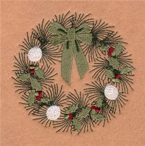Ornament & Holly Wreath
