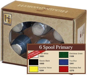 Primary Colors Starter Hemingworth Thread Set w/13 Designs
