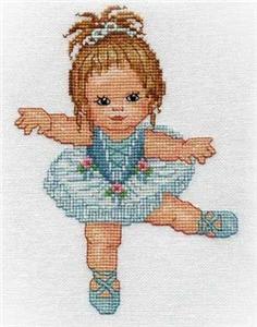 Ballet Girl Counted Cross Stitch Pattern