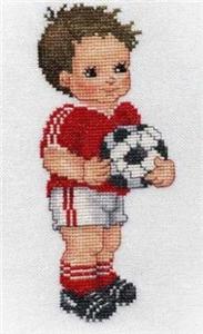 Soccer Player Cross Stitch Pattern