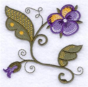 Jacobean Purple Flower
