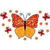 Butterfly/Flowers (Applique)