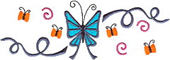 Butterfly/Ribbon (Horizontal)