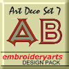 Art Deco Monogram Set 7