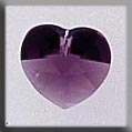 Mill Hill Crystal Treasures / 13037 Small Heart Amethyst