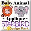 Baby Animal Applique Design Pack