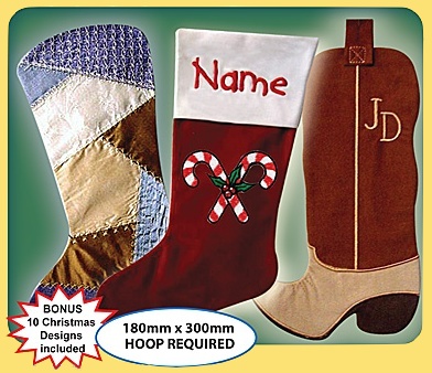 In the Hoop Christmas Stocking