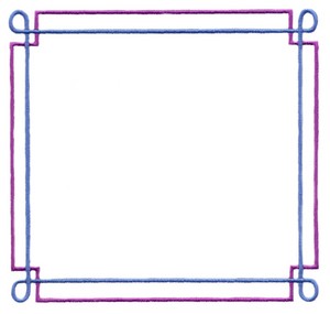 Two Colour Border (Square Hoop)