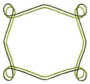 Two Colour Looped Border (Square Hoop)