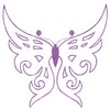 Butterfly Outline (Square Hoop)
