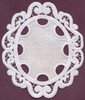 Lace Oval Applique - Italian Lace (freestanding)
