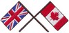 Crossed Canada/Britan Flags
