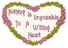 Nothing Is Impossible... Open Background Heart