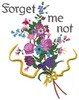 Forget Me Not (with floral boquet)