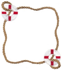 Lifesaver and Rope Square