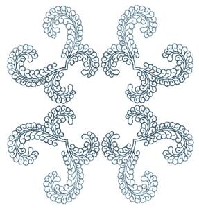 Curly Doily #2 (Square Hoop)