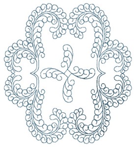 Curlicue Pattern (Square Hoop)