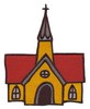 Country Church (Square Hoop)