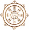 Buddhism Symbol ( Dharma Wheel )