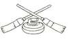 "Curling: Brooms, Stone outline"