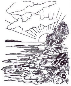 Seaside Cliffs Landscape ( large )