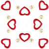 Hearts & Flowers Linen Set ( large heart square )