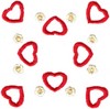Hearts & Flowers Linen Set ( small heart square )