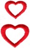 Hearts & Flowers Linen Set ( large double hearts )