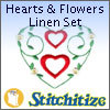 Hearts & Flowers Linen Set - Pack