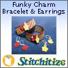 Funky Charm Bracelet and Earring Set - Project Pack