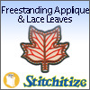 Freestanding Applique & Lace Leaves - Pack