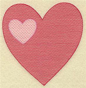 Double heart large Embroidery Design by John Deer's Embroidery Legacy