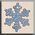 Mill Hill Glass Treasures / Small Snowflake Mt Crystal AB 12161