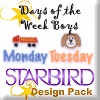 Days of the Week Boys Design Pack