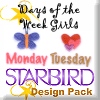 Days of the Week Girls Design Pack