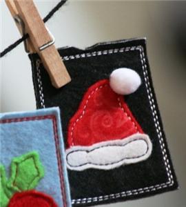 Gift Card Holder 4x4: Santa Hat